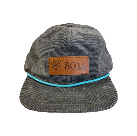 Soja Corduroy Unstructured Hat - Grey