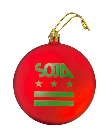 Holiday Tree Ornament - Red & Green
