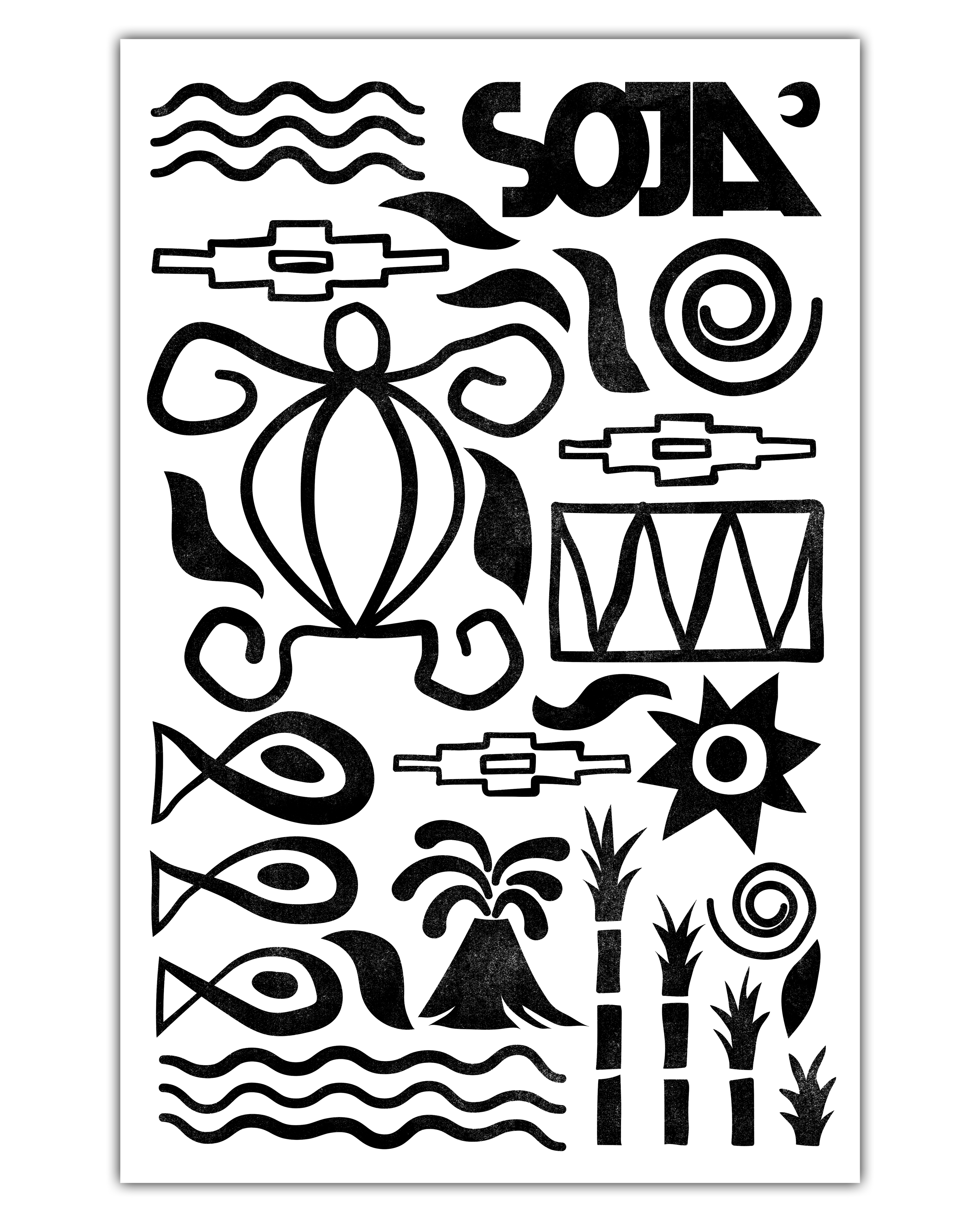 Abstract Sticker