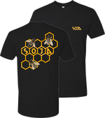 Bee Pocket Tee (Black) [Medium & Large Only]