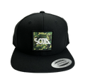 Camo Patch Snapback Hat (Black)