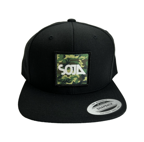 Camo Patch Snapback Hat
