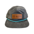 Corduroy Unstructured Hat (Grey)