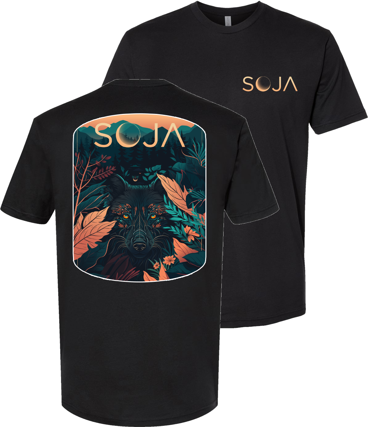 Wolf Tee (Black)