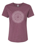Women’s Mandala Tee (Maroon) [SMALL ONLY]