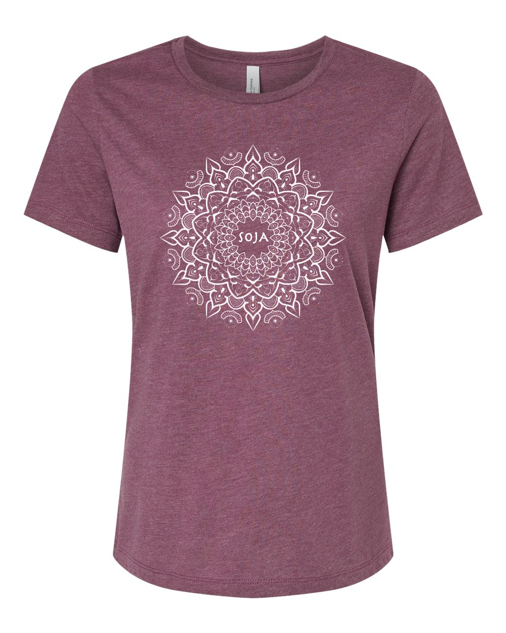 Women’s Mandala Tee (Maroon) [SMALL ONLY]