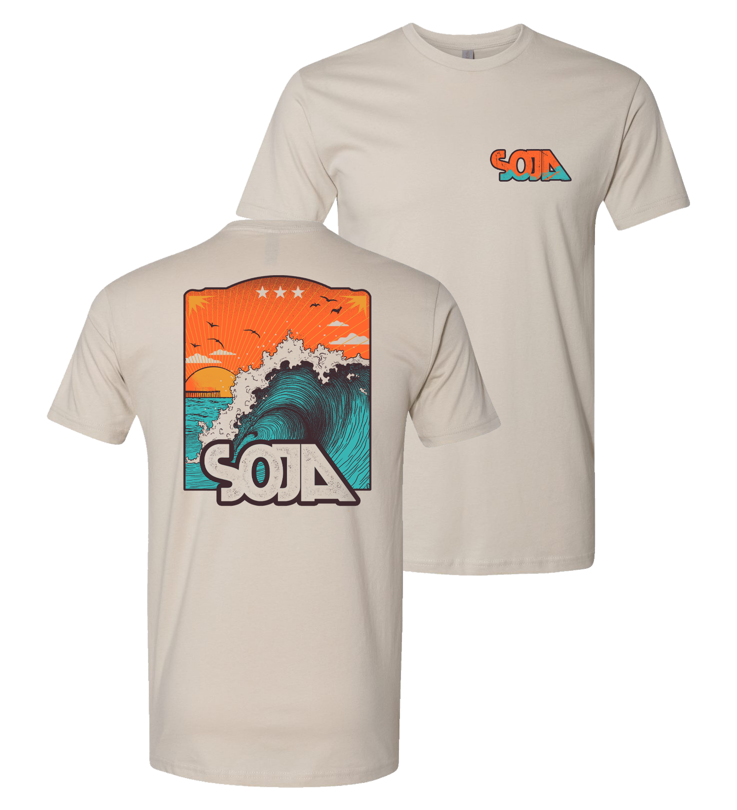 Beach Tee (Sand) [No 2XL]