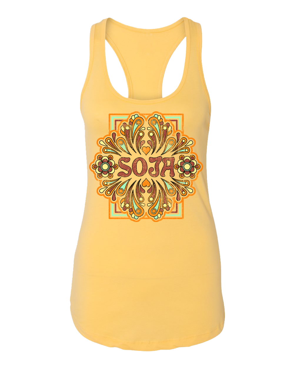 Women’s Mandala Tank (Yellow)