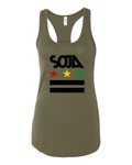 Women's Stars & Stripes Tank (Army Green)