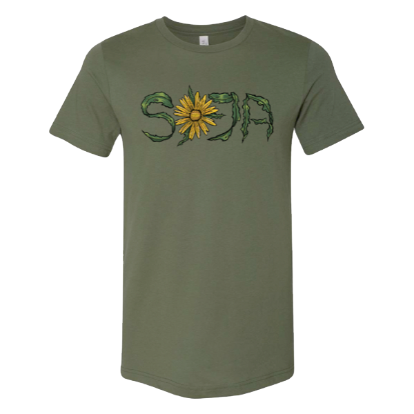 Sunflower Tee (Olive Green) [No Smalls]
