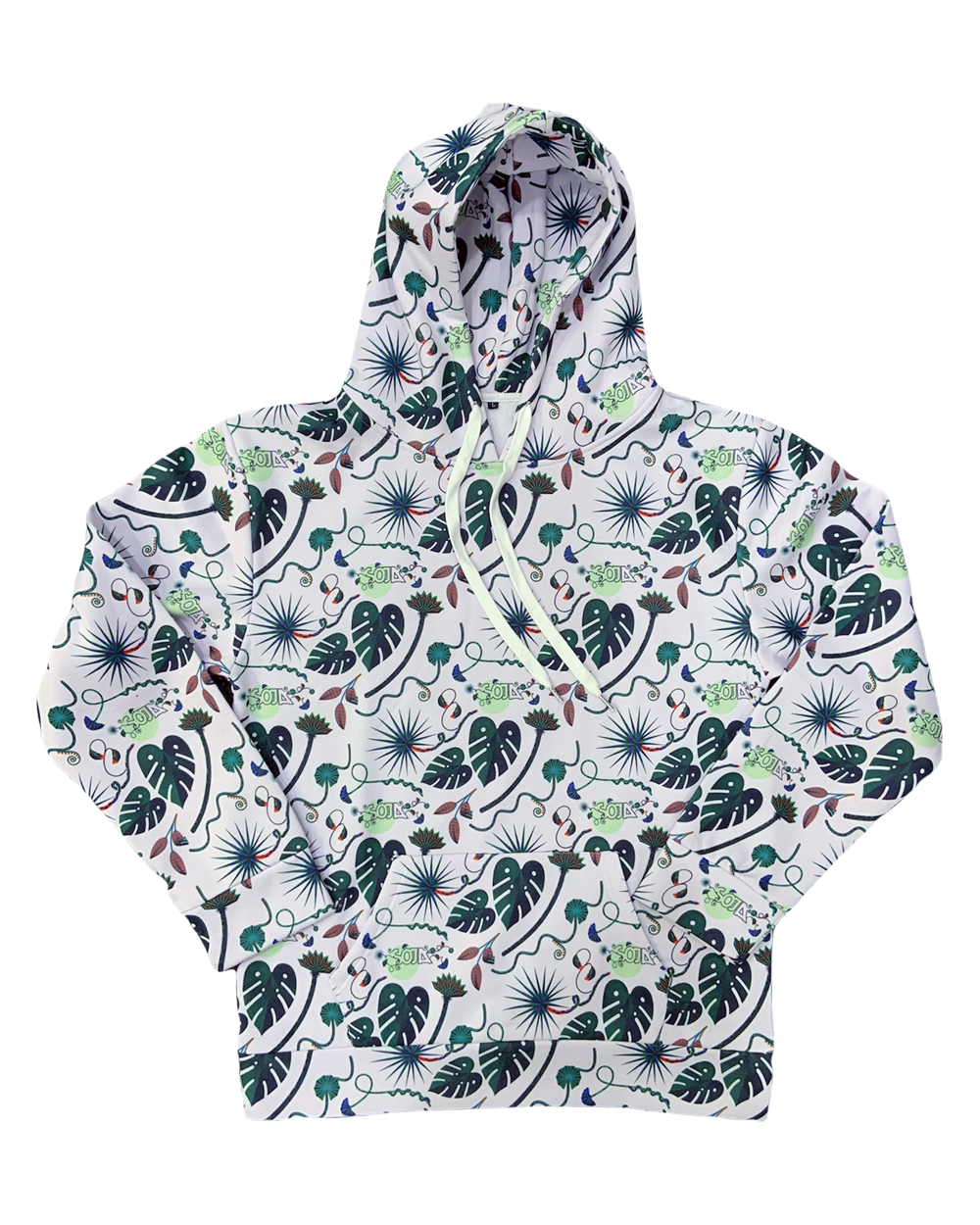 Beauty In The Silence Sublimated Hoodie (White)